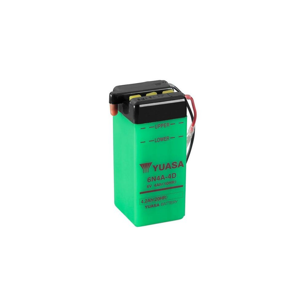 Batterie YUASA conventionnelle sans pack acide - 6N4A-4D