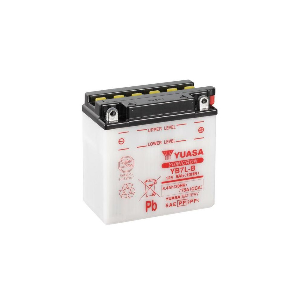 Batterie YUASA conventionnelle sans pack acide - YB7L-B