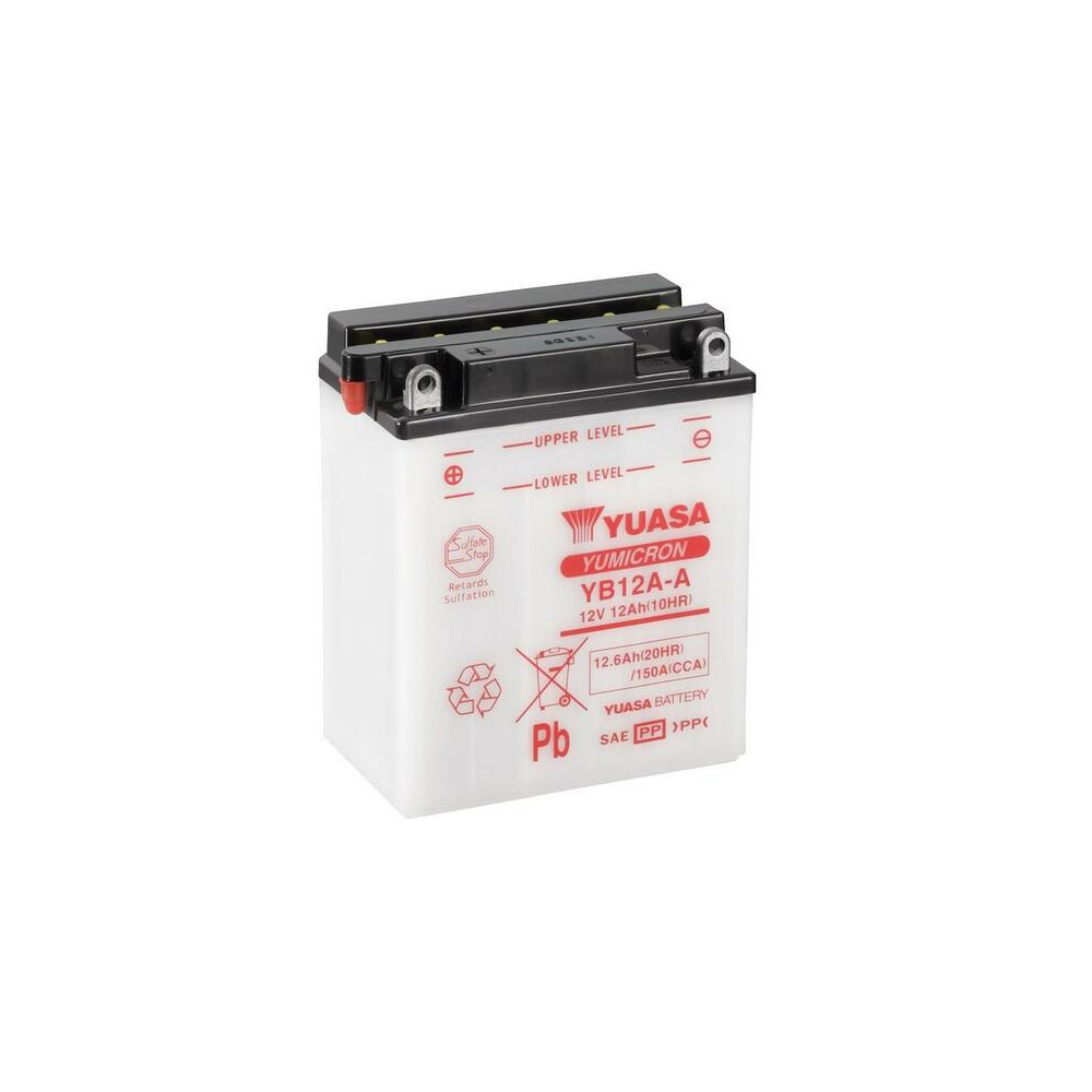 Batterie YUASA conventionnelle sans pack acide - YB12A-A