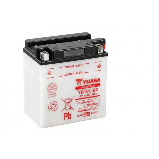 Batterie YUASA conventionnelle sans pack acide - YB10L-B2