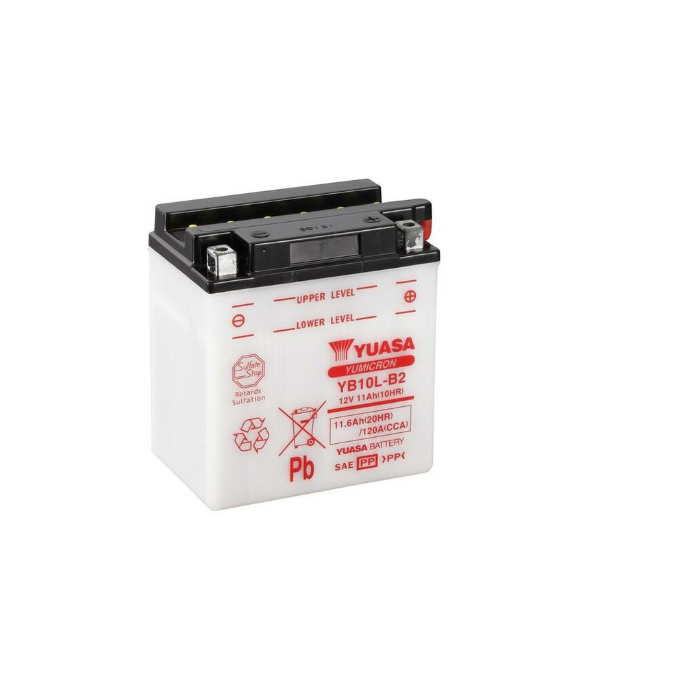 Batterie YUASA conventionnelle sans pack acide - YB10L-B2