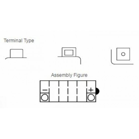 Batterie YUASA conventionnelle sans pack acide - YB10L-B2