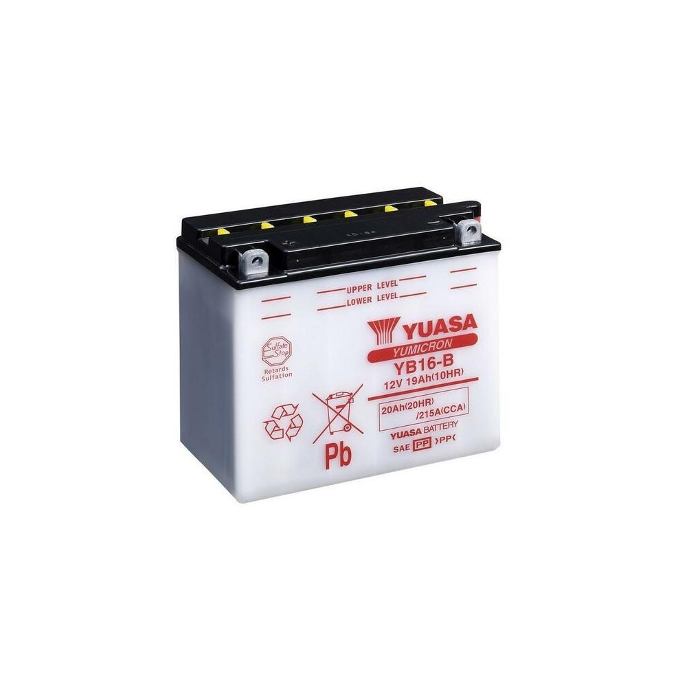 Batterie YUASA conventionnelle sans pack acide - YB16-B