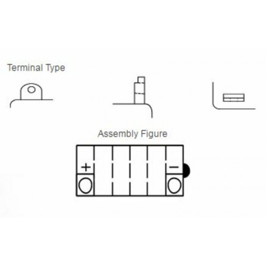 Batterie YUASA conventionnelle sans pack acide - YB16-B