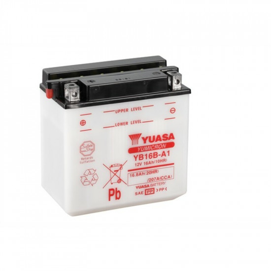 Batterie YUASA conventionnelle sans pack acide - YB16BA-1