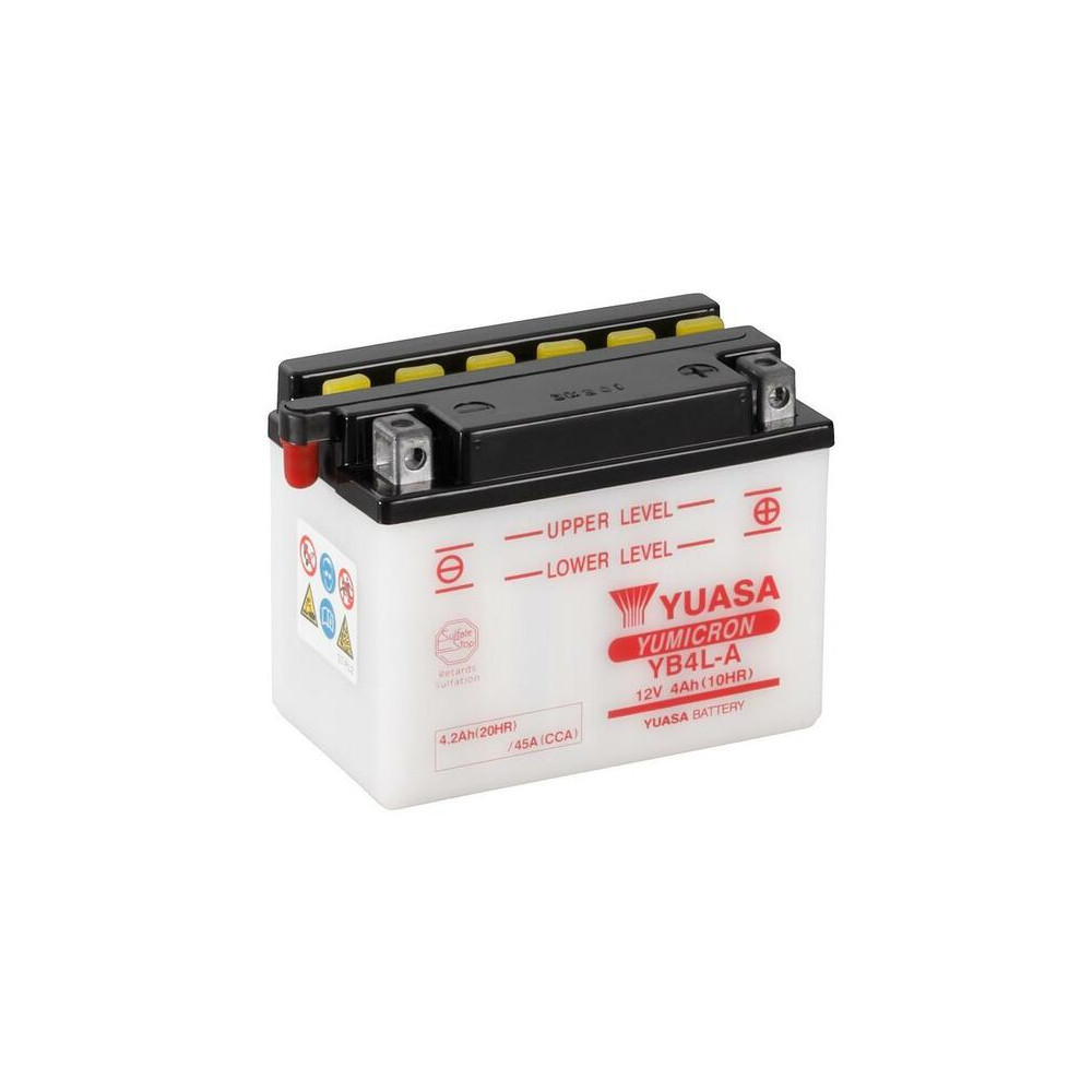 Batterie YUASA conventionnelle sans pack acide - YB4L-A