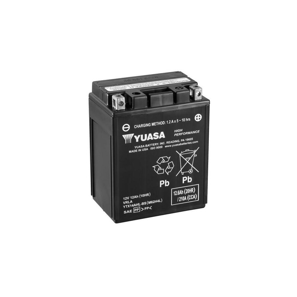 Batterie YUASA Sans entretien avec pack acide - YTX14AHL-BS