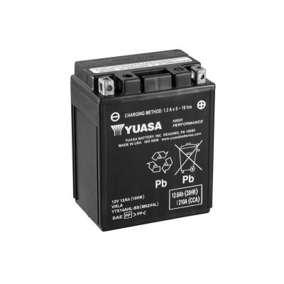 Batterie YUASA Sans entretien avec pack acide - YTX14AHL-BS