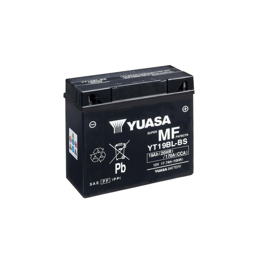 Batterie YUASA Sans entretien avec pack acide - YT19BL-BS