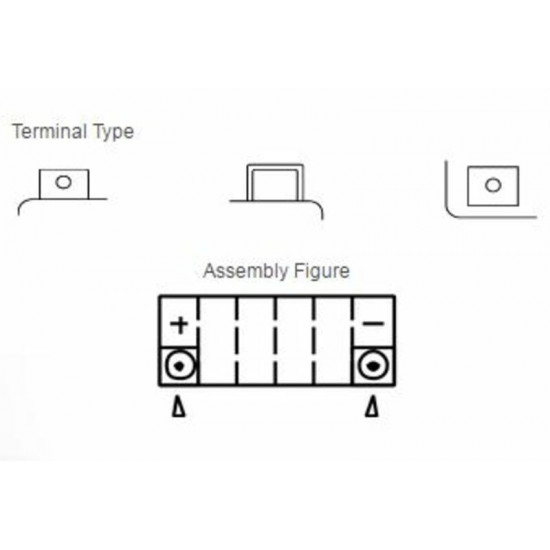 Batterie YUASA Sans entretien avec pack acide - YT9B-BS