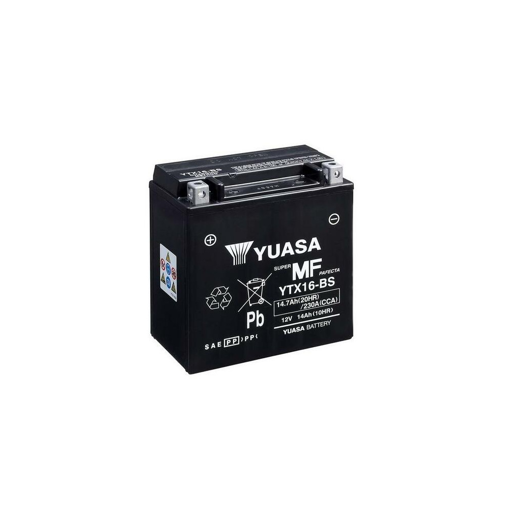 Batterie YUASA Sans entretien avec pack acide - YTX16-BS