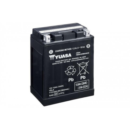 Batterie YUASA Sans entretien avec pack acide - YTX14AH-BS