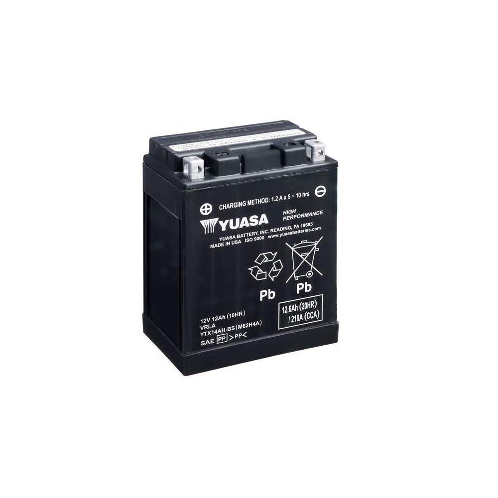 Batterie YUASA Sans entretien avec pack acide - YTX14AH-BS