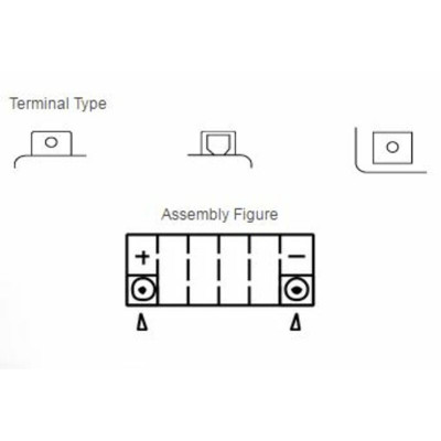 Batterie YUASA Sans entretien avec pack acide - YTX14-BS