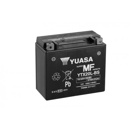 Batterie YUASA Sans entretien avec pack acide - YTX20L-BS