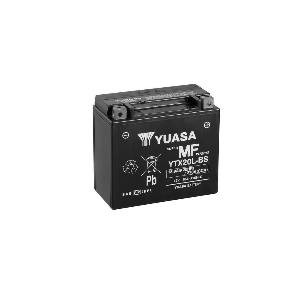 Batterie YUASA Sans entretien avec pack acide - YTX20L-BS