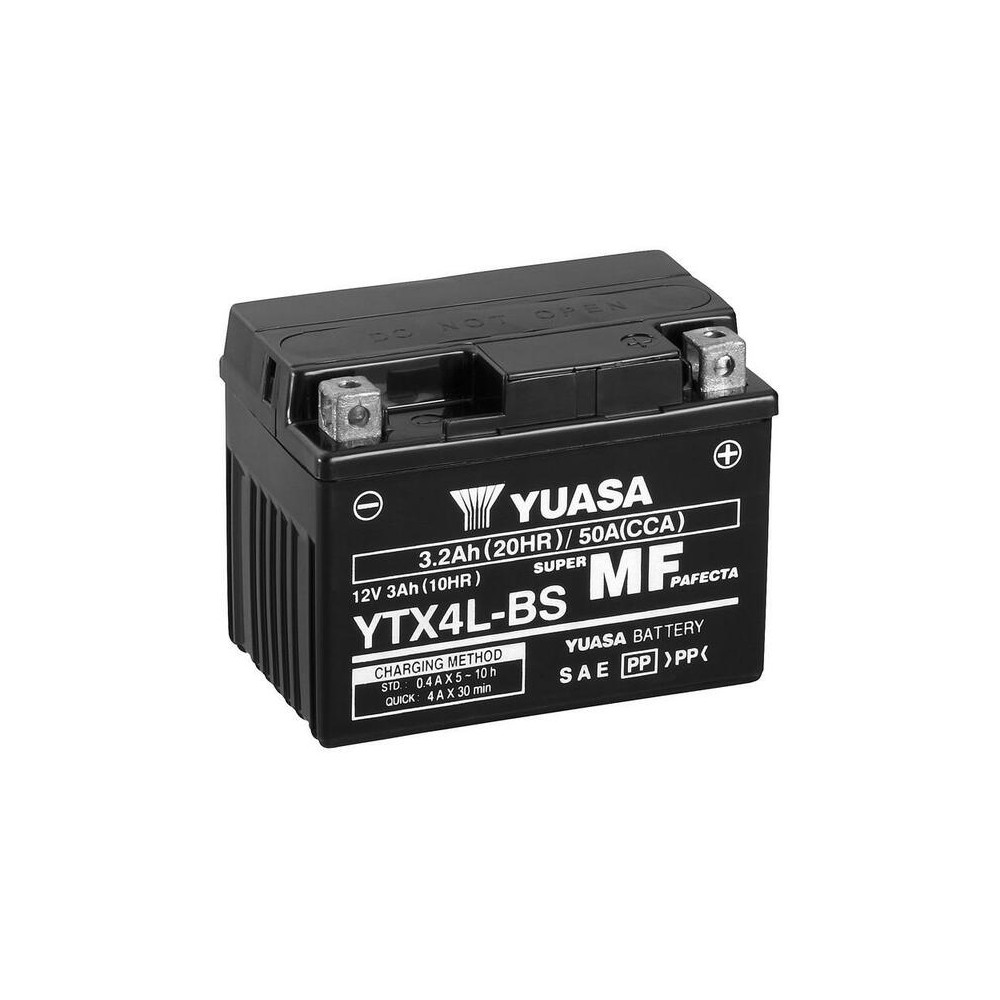 Batterie YUASA Sans entretien avec pack acide - YTX4L-BS