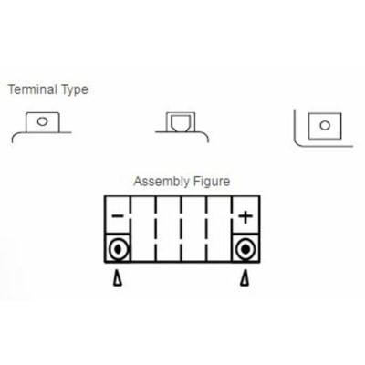 Batterie YUASA Sans entretien avec pack acide - YTX4L-BS