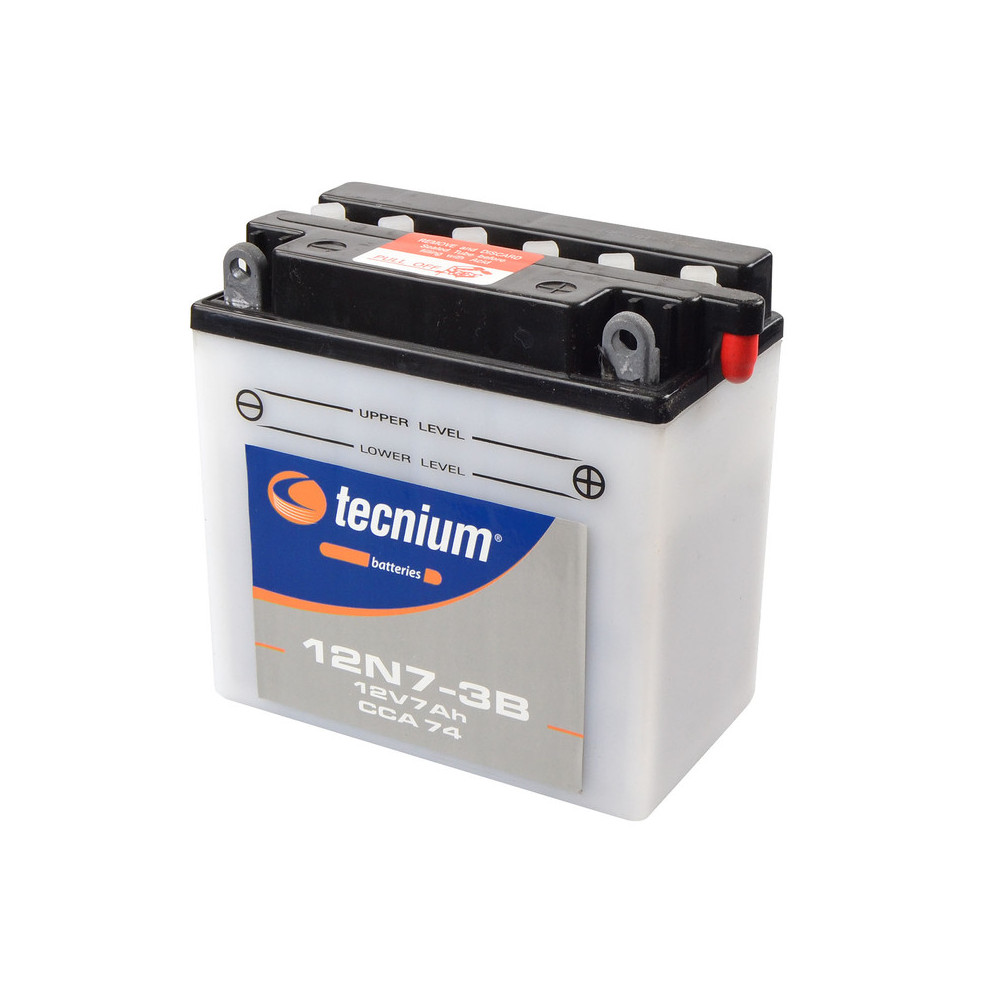 Batterie TECNIUM conventionnelle avec pack acide - 12N7-3B