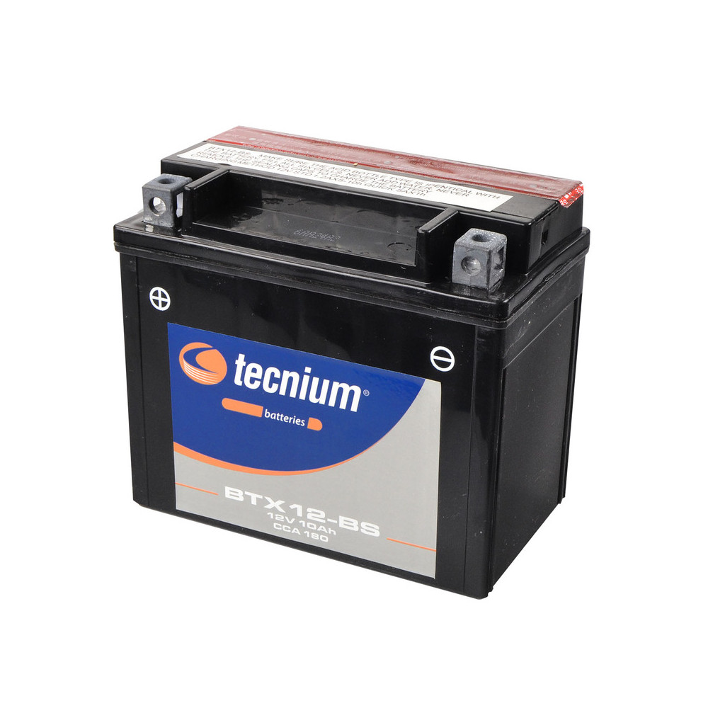 Batterie TECNIUM Sans entretien avec pack acide - BTX12-BS