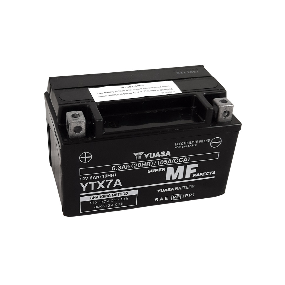 Batterie YUASA W/C sans entretien activée usine - YTX7A FA