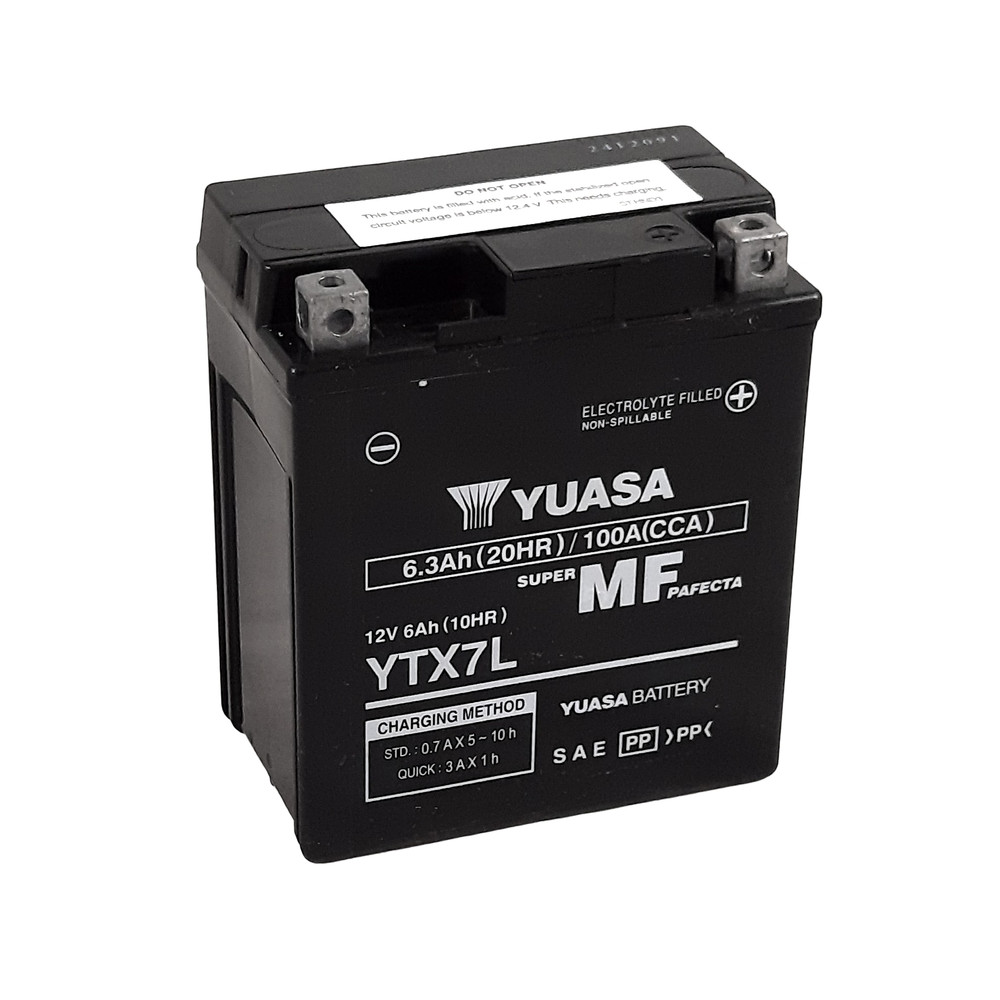 Batterie YUASA W/C sans entretien activée usine - YTX7L FA