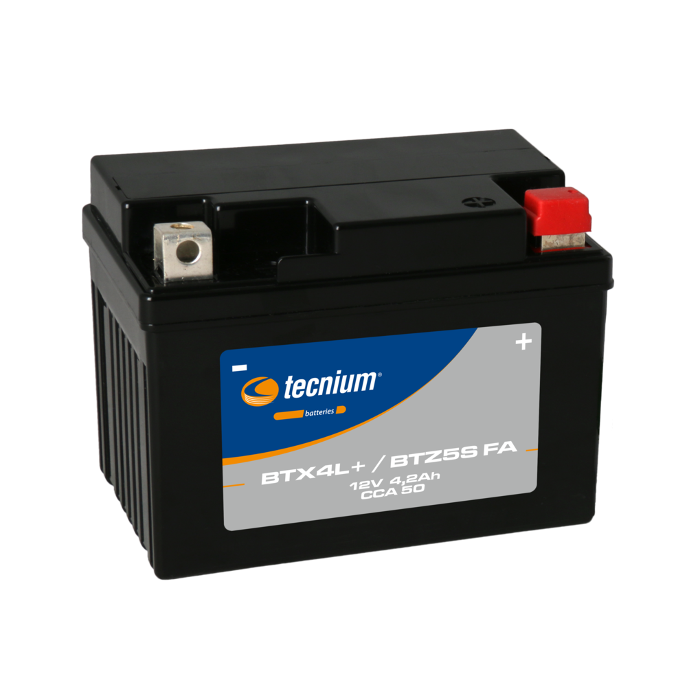 Batterie TECNIUM sans entretien activé usine - BTX4L+/BTZ5S