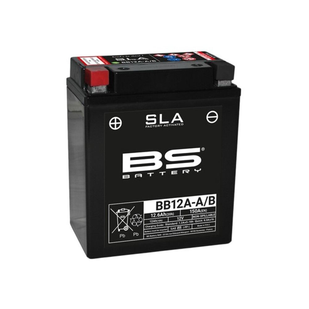 Batterie BS BATTERY SLA sans entretien activé usine - BB12A-A/B FA