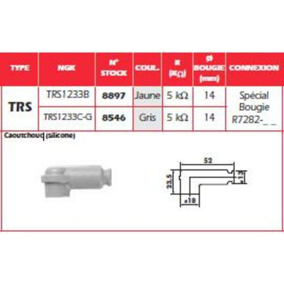 Anti-parasite NGK Jaune - TRS1233B