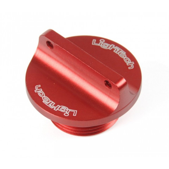 Bouchon de carter d'huile LIGHTECH 2 trous rouge M25 x 1,25