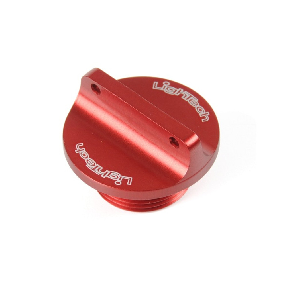 Bouchon de carter d'huile LIGHTECH 2 trous rouge M25 x 1,25