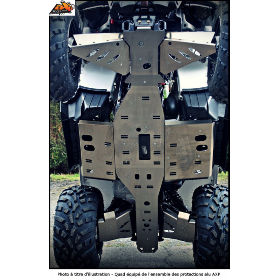 Sabot central AXP - aluminium 4mm Polaris Sportsman 750