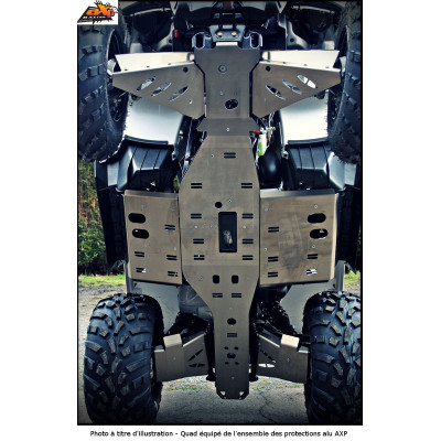 Sabot central AXP - aluminium 4mm Polaris Sportsman 750