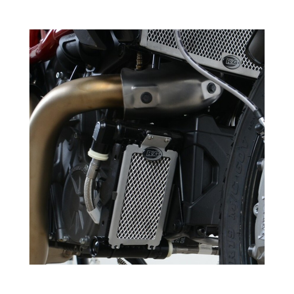 Protection de radiateur (huile) R&G RACING noir Indian FTR1200/S