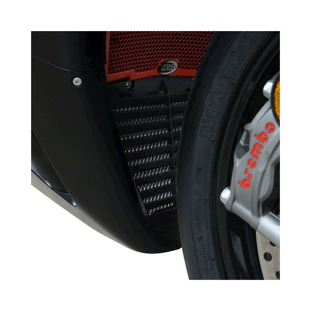 Protection de radiateur (huile) R&G RACING noir Honda CBR1000R-RR