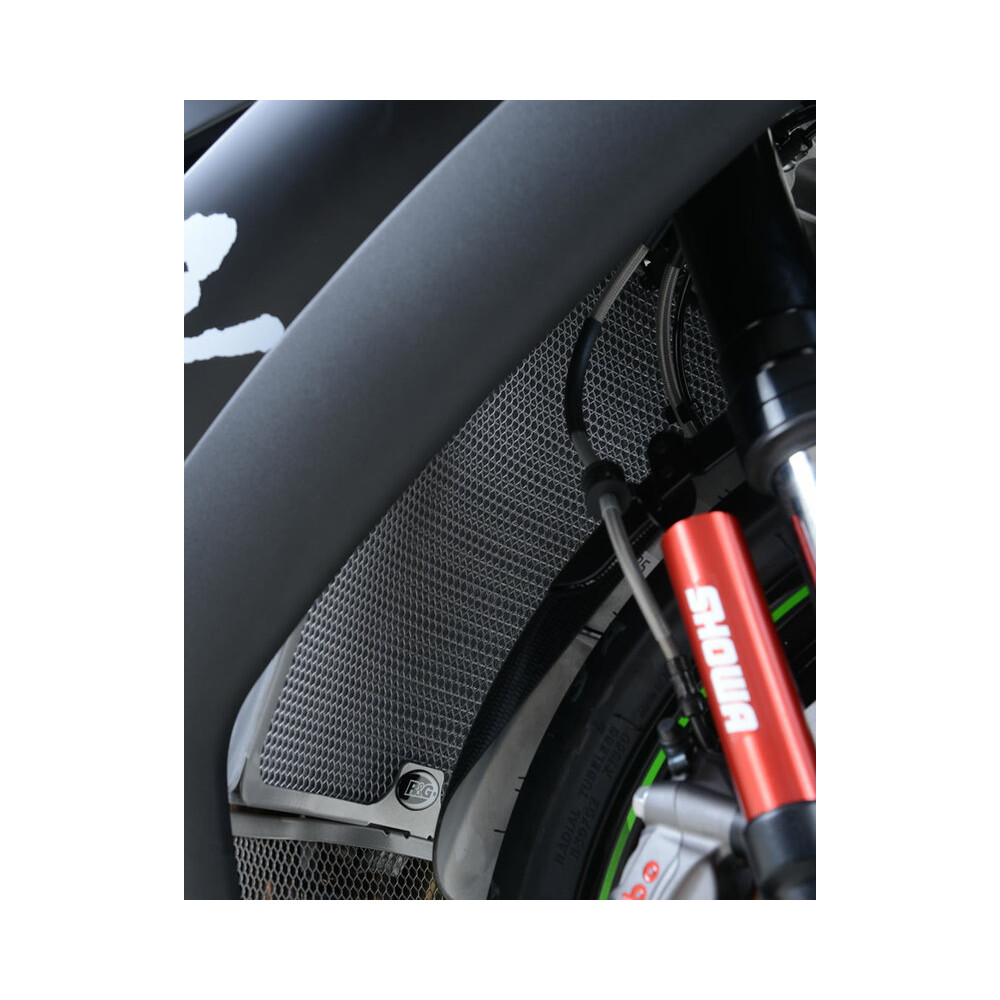 Protection de radiateur R&G RACING titane Kawasaki Ninja ZX-10R