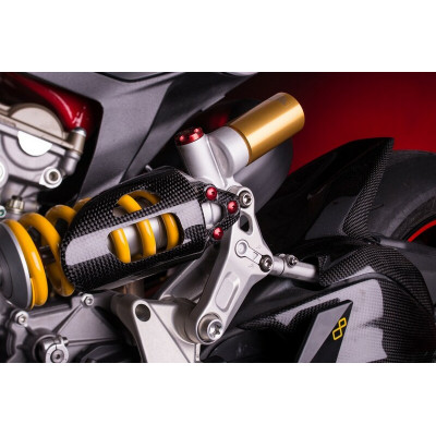 Protection amortisseur LIGHTECH carbone brillant Ducati Panigale