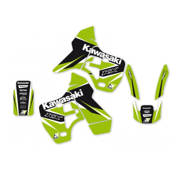 Kit déco BLACKBIRD Dream Graphic 4 Kawasaki KX500