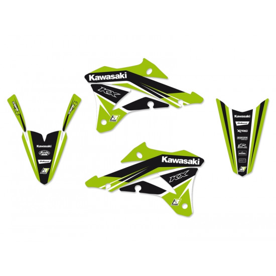 Kit déco BLACKBIRD Dream Graphic 4 Kawasaki KX85