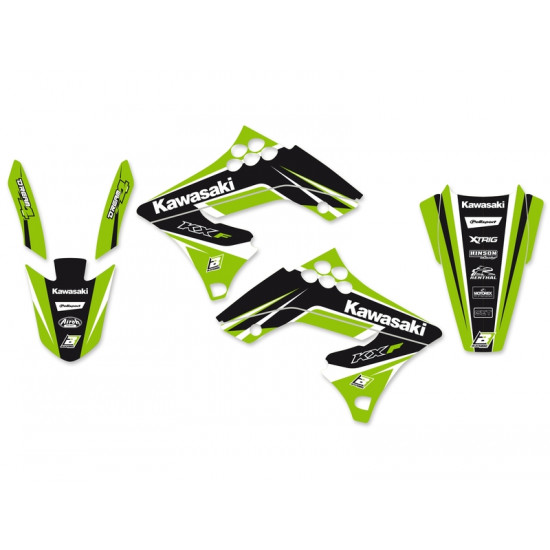 Kit déco BLACKBIRD Dream Graphic 4 Kawasaki KX250F