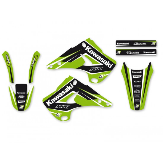 Kit déco BLACKBIRD Dream Graphic 4 Kawasaki KX125/250