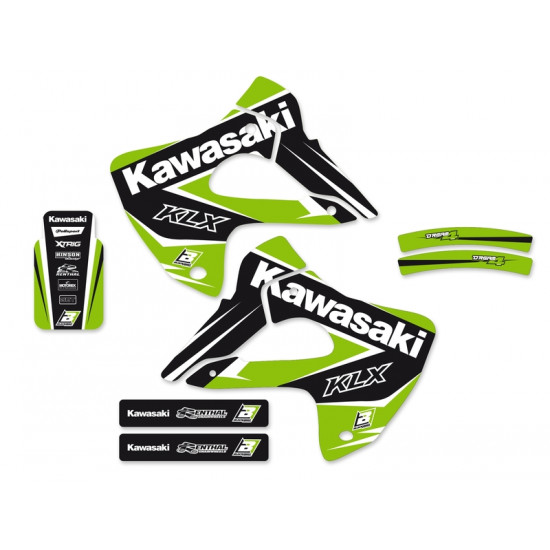 Kit déco BLACKBIRD Dream Graphic 4 Kawasaki KLX300