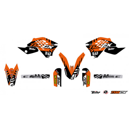 Kit déco KUTVEK Tracx orange KTM SX65