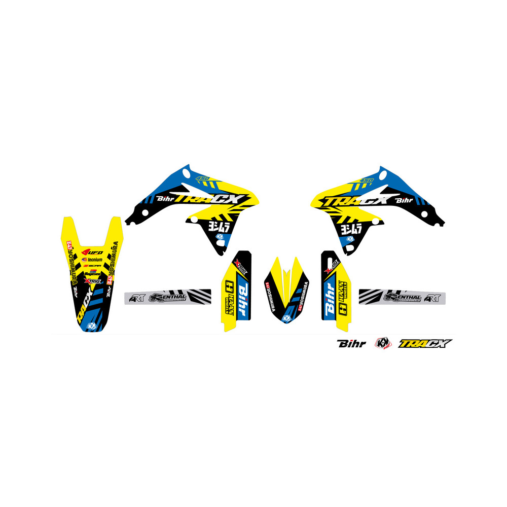 Kit déco KUTVEK Tracx jaune Suzuki RM-Z450