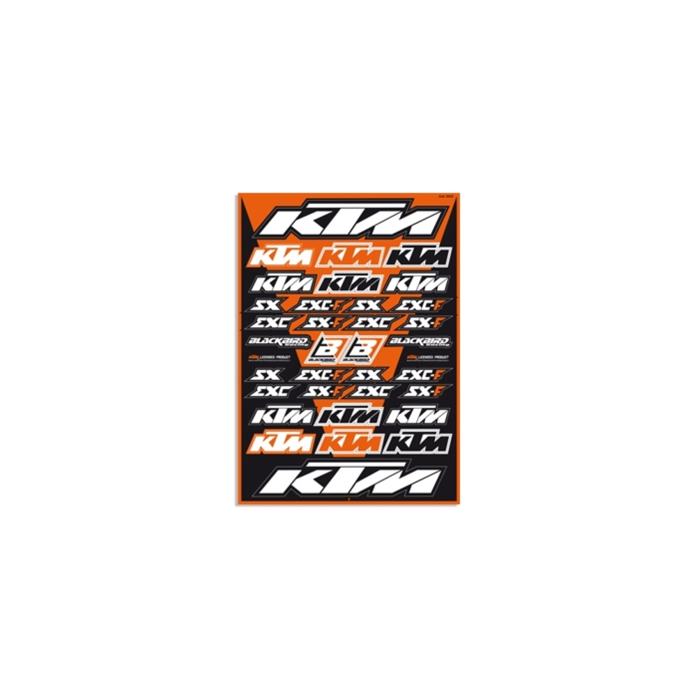 Planche de stickers BLACKBIRD KTM