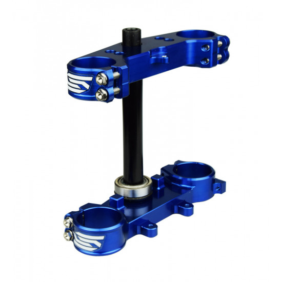 Te de fourche SCAR offset 25mm bleu Yamaha YZ65/85