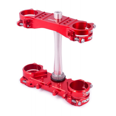 Té de fourche XTRIG Rocs Offset 22mm rouge Honda CRF