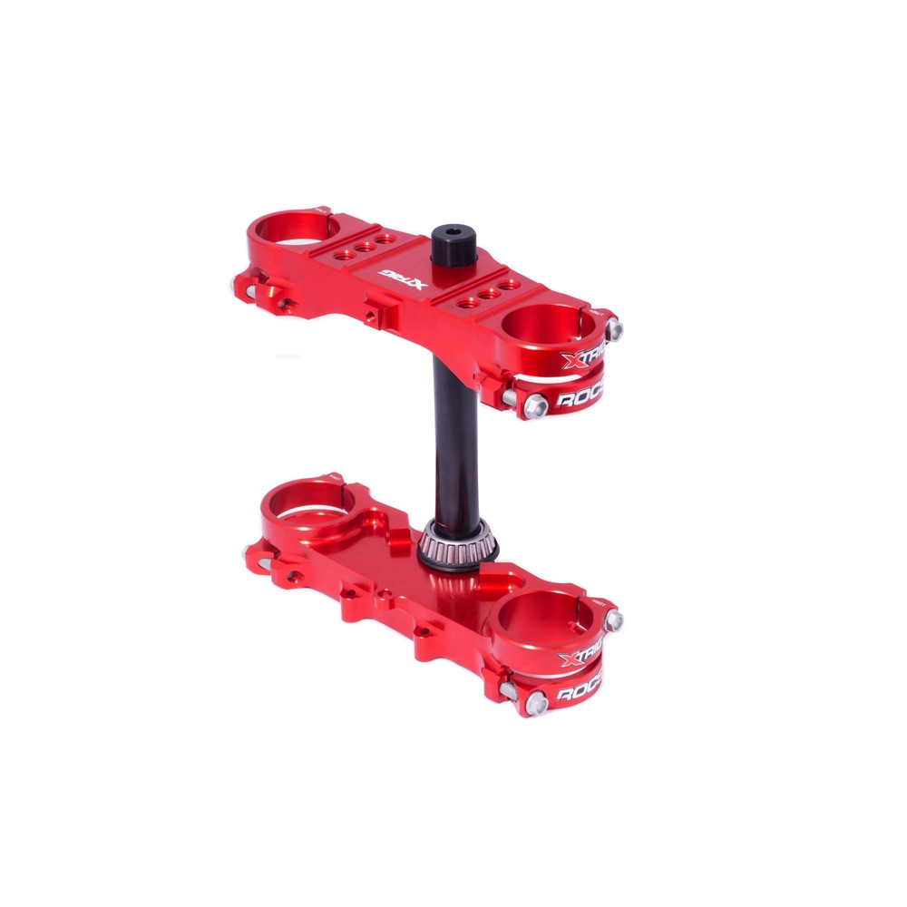 Té de fourche XTRIG Rocs Offset 28mm rouge Honda CRF150R