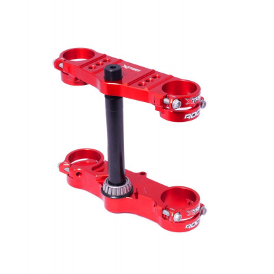 Té de fourche XTRIG Rocs Offset 28mm rouge Honda CRF150R