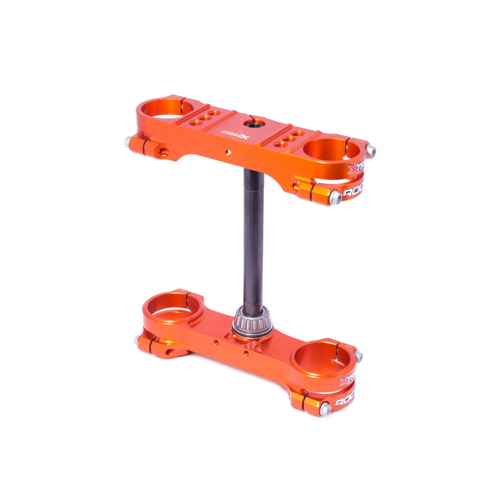 Té de fourche XTRIG Rocs Offset Ø22mm orange KTM/Husqvarna